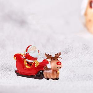 TEMU 3개 크리스마스 장식, , 쇠마차, 사슴 세 개의 조각상 세트, 크리스마스 장식품, 레진 재질, 미니어처 풍경 홈 데스크탑 장식, 완벽한 선물
