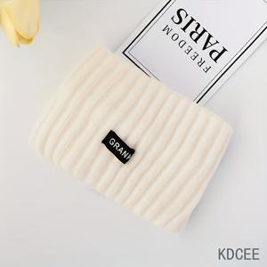 TEMU 세련된 헤어밴드 - 부드럽고 따뜻한 겨울 야외 활동 액세서리 (스키 및 하이킹용), 단색 트렌디한 아이템, 야외 헤어웨어, 겨울 헤어웨어, 스타일리시 헤어밴드