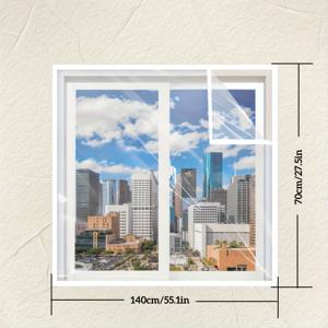 TEMU 두꺼운 방풍 및 단열 필름, 모든 유형의 창문과 문에 적합: 유리창, 알루미늄 합금 창문, 가정용 창문, 주방 창문, 침실 창문 - 방풍 및 방한 기능, 자가 접착식 설치