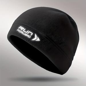 TEMU 1개 겨울 보온 비니 모자 - 추운 날씨 러닝, 사이클링, 하이킹 캡 - 남녀공용 부드럽고 편안한 핏 - 블랙 - 심플한 스포티 디자인, 체육관, 야외 활동 및 일상 겨울 착용, 스포츠 헤드웨어, 캐주얼 스타일 모자|등산모자|러닝화|남자모자