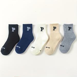 TEMU 5켤레 아동용 두꺼운 기모 안감 겨울 양말 - 남아 여아 공용, 따뜻하고 포근하며 내구성이 뛰어나며 가을/겨울에 적합, 손세탁만 가능, 폴리에스터 95%, 스판덱스 5%, 니트 원단, 추운 날씨에 이상적, 겨울 양말|포근한 양말|튼튼한 양말, 두꺼운 양말