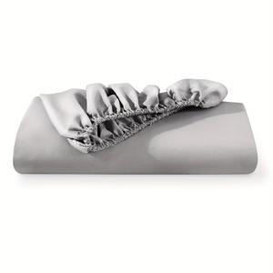 TEMU 1개 솔리드 컬러 브러시드 마이크로파이버 피트드 시트 - 부드럽고 통기성 좋은 세탁 가능한 침구, 편안한 다기능 매트리스 보호대, 침실, 게스트룸, 아파트, 학교용 사계절 침구 (베개커버 미포함)