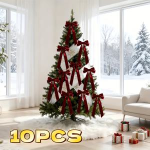 TEMU 우아한 버건디 벨벳 리본 보우, 3D 광택 효과 - 튼튼한 원단, 크리스마스, 할로윈, 추수감사절, 새해, 발렌타인데이 장식 및 스타일리시한 의상, 축제 장식에 적합 | 우아한 리본 디자인 | 벨벳 질감, 완성리본, 리본 장식, 포장리본, 벨벳리본, 포장 리본, 리본끈