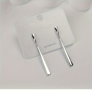 TEMU 여성을 위한 우아하고 심플한 스타일 실버 펜던트 귀걸이 1쌍, 로맨틱 선물,다용도 귀걸이, 디자인,정교한 장인 정신,드롭 귀걸이