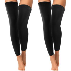 TEMU 2켤레 보온 레그 워머 - 겨울 스포츠 러닝 사이클링 하이킹 무릎 고정 레그 슬리브, 남녀 공용 보온 레그 워머, 스키, 스노ーボ드, 아이스 스케이트, 겨울 스포츠, 겨울 스포츠 장비, 세련된 디자인