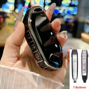 TEMU 2023 2024 Telluride EV5 (5버튼 및 7버튼) 리모컨 키 호환 TPU 보호 키 파우치, 차량 액세서리, 세련된 디자인, 내구성 커버, 보호 케이스, 리모컨 커버 1개, 자동차키케이스, 그랜저 키케이스, 자동차키링, 자동차키홀더, 아반떼 차키케이스, 차키케이스