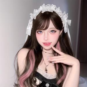 TEMU 레이스 장식의 달콤한 롬란트 헤어 액세서리, 여성용 낙원 스타일 헤어밴드, 리본 스카프 및 레이스 헤어 액세서리 클립 포함.