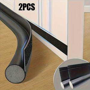 TEMU 2개 세트 도어 드래프트 스토퍼 - 37인치 도어 스위프, 틈새 밀봉, 소음 및 먼지 감소, 거실, 침실, 주방 문용 열차단 및 방풍 웨더스트립, 효과적인 방음 및 드래프트 방지