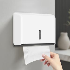 TEMU 대용량 200매 벽걸이 휴지 홀더, 무드릴 설치 액세서리 포함, 방수 욕실 휴지 케이스, 주방 및 화장실용, 욕실 정리함,화장실 필수품,공간 절약 솔루션,컴팩트 홀더,청소가 쉬움,노드릴 마운트,티슈 디스펜서,아파트 생활,상업용|화장지