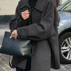 TEMU 여성용 우아한 코트 - 구조적인 버튼 프론트 클로저, 가을/겨울용 긴소매 트렌치 코트, 오피스, 파티, 일상복 - 사계절 겉옷, 우아한 파티 복장, 클래식 디자인, 튼튼한 원단, 전문 여성|옷