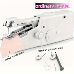 TEMU 1개 업그레이드 휴대용 재봉틀, 무료 암 및 자동 실감기 포함 - 빠른 스티칭 장치, 다기능 휴대용 재봉틀, 원버튼 작동, 원단, 의류, 산업용에 적합