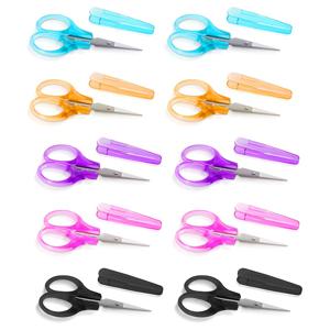 TEMU 10개 세트 스테인리스 스틸 미니 다용도 가위, 보호 커버 포함, 3.5인치(약 8.9cm) 소형 가위, 자수, 종이 자르기, 재봉, 뜨개질, 수공예용, 뜨개질 가위,자수 가위,정밀 절단,컴팩트 디자인,날카로운 칼날,녹 방지,공예 도구,디테일 가위,종이 ,공예 애호가