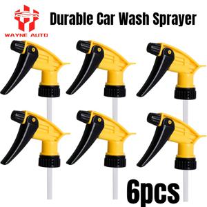 TEMU 6개입 고강도 산성 & 알카리 저항 플라스틱 차량 세척 스프레이, 인체공학적 손잡이 & 멀티 노즐 시스템 - 고강도 플라스틱 구조, 자동차, 가정 정원, 산업 청소용 - 압력 세척기 호환