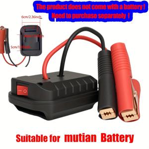 TEMU 차량 배터리 비상 전원 공급 장치 - 12V 출력 휴대용 점프 스타터, 안전하고 무해함, 대부분의 차량 모델과 호환, 배터리 미포함, 차량 비상 전원, 컴팩트 디자인