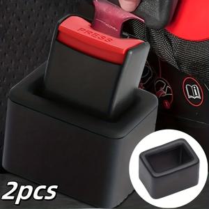 TEMU 2개입 고강도 안전 잠금 시스템, 인체공학적 디자인 & 레드 레버 메커니즘 - 수동 및 자동 변속기 호환, 텍스처 그립, 내구성 좋은 블랙 플라스틱, 차량 보안, 세련된 디자인, 안전한 핏, 자동 잠금 시스템