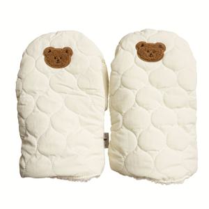 TEMU 유모차 & 유아용 카트 겨울용 보온 핸들 커버 - 두꺼운 방풍 및 방수 그립, 차량용 카트에 적합, 추운 날씨 액세서리 (쉬운 설치)