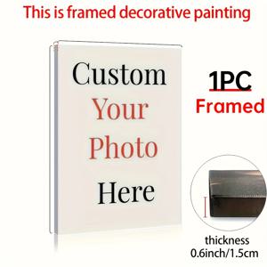 TEMU 2D 평면, 맞춤형 2D 평면 액자 및 액자 없는 캔버스 프린트 - 개인 사진, 포스터, 생일 선물, 예술 사진, 애완동물, 결혼 사진, 비즈니스 로고, 동물 피규어, 풍경화, 벽 장식 및 홈 데코용