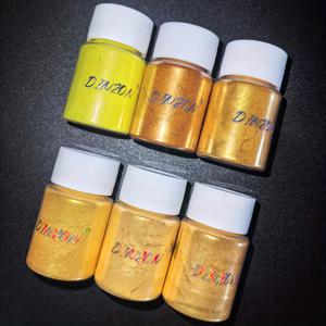 TEMU 6pcs 세트 메탈릭 파우더 키트 - 미러 스케일 글리터 포함, 천연 미네랄 플래시, DIY 공예, 주얼리 제작, 레진 아트, 슬라임 & 왁스 캔들용 - 멀티 컬러 메탈 세트 (에폭시 레진 호환)|슬라임