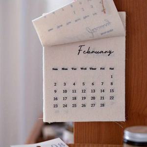 TEMU 1개 2026년 달력 - 벽걸이형 데스크 정리함, 월별 및 주간 레이아웃, //, & 브라운 톤, 날짜 표시, 텍스트 없음 - 가정, 사무실 또는 선물 장식에 적합 (프레임 없음)