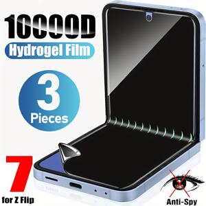 TEMU 삼성 갤럭시 Z 플립 7/SE/Z 플립 6/Z 플립 5/Z 플립 4/Z 플립 3용 하이드로겔 프라이버시 보호 필름 3개 세트, 안티스파이 소프트 TPU 스크린 보호 필름 (강화유리 필름 아님)(페이스 ID 잠금 해제 지원), 안티스파이 쉴드,완벽한 핏,유연한 소재,고품질 TPU,삼성 사용자,스마트폰 소유자