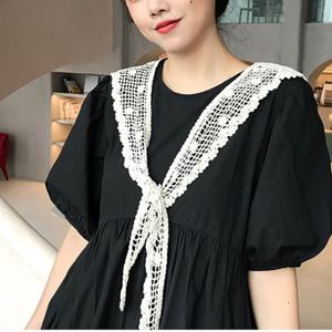 TEMU 여성용 춘추계 레이스 케이프 레이어드 가디건 머플러 니트 숄 데일리 패션 슬림소녀 SLIM GIRL
