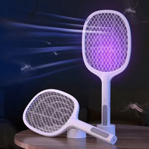 TEMU LED유인 자동 모기 살충 듀얼모드 사용 전기모기채 Z23