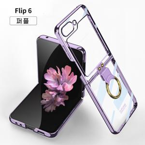 TEMU AYOUOK 적용 z플립6케이스 초박형 핑거링 낙상 방지HJSJK6517