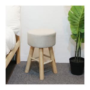 TEMU EASY LIFE 원목 원형 의자 마카롱 스툴 간이 보조 체어