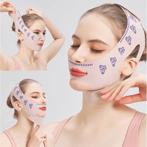 TEMU 편안 통기 V라인 얼굴 리프팅 밴드 데일리 처진 얼굴 리프팅 이중턱살 제거 집중 케어 입벌림방지