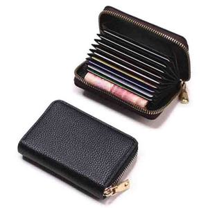 TEMU 남녀 공용 명함 반지갑 포켓 지갑 심플 지퍼 카드지갑 넉넉한 수납공간 심플한 스타일 미니카드지갑