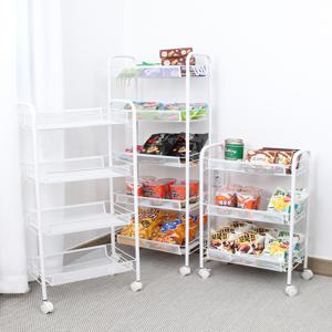 TEMU 미니 과자진열대 빵 진열장 편의점 펜트리 선반 바퀴달린 식료품 저장 스낵 간식보관 디스플레이 랙 3단~5단 조절가능