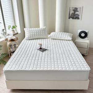 TEMU [국내배송] 룸시드 누빔 침대패드 고정밴드형 사계절 매트리스 패드