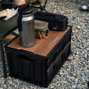 TEMU 원스위크라이프 캠핑 손잡이 접이식 폴딩 박스 검은색추석 선물, 크리스마스 선물, 할로윈 선물