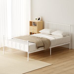 TEMU Homall 철제 침대프레임 침대깔판 매트리스 받침대 바닥 깔판 슈퍼싱글 화이트