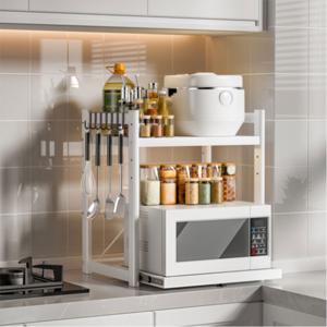 TEMU 미엄철제전자레인지선반서랍형하단선반 이동식다용도 수납장