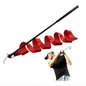 TEMU 골프 스윙 트레이너 휴대용 골프 스윙 훈련 초보자를위한 보조 리본 디자인 성인 향상된 템포 강도