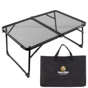 TEMU 브리즈문 캠핑 메쉬 접이식 테이블 경량 폴딩 백패킹 보조 미니 사이드 휴대용 탁자 식탁