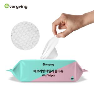 TEMU 국내제조 에브리빙 4겹 엠보싱 데일리 아기 물티슈 100매