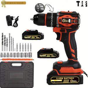 TEMU [국내배송] MFOIAY 21V 2000mah 배터리 BLDC 모터 다용도 전동드릴 드릴무선 가정용전동드라이버 임팩트드릴 해머전동드릴