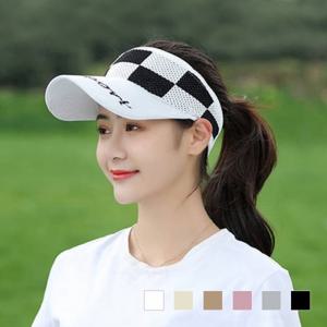 TEMU 넬리스 체커 니트 썬캡 SD-230214