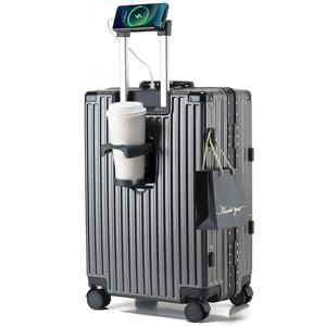 TEMU REGESY 캐리어 알루미늄프레임 경량화 360도 회전바퀴 저소음 핸드폰 거치대 기내용 중대형 여행용 캐리어|가방