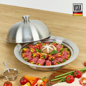 TEMU 비스카 스텐 돔 스티머 세트 35cm