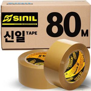 TEMU 신일 경포장 황색 박스테이프, 57mic*48mm*80m, 40개입, 황색 경포장