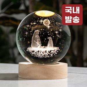 TEMU 레토 3D 북극곰 무드등 집들이선물 인테리어 LED 조명 LML-C33|무드등