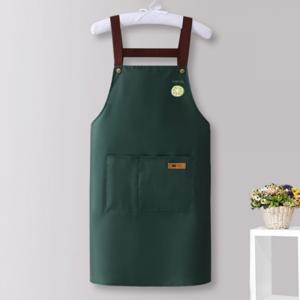TEMU 예쁜 방수 미용 카페 앞치마 에이프런 그린