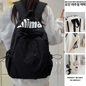 TEMU 여성 백팩 가방 방수 나일론 백팩 캐주얼 경량 학생 학교 가방 출근용|백팩