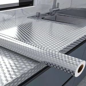 TEMU 위어라 구띵 접착식 두꺼운 방수 기름때 방지 주방 알루미늄 시트지, 40 cm x 5 ..., 2개