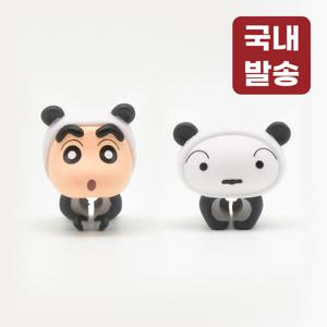 TEMU 짱구 흰둥이 단선보호캡 케이블 홀더