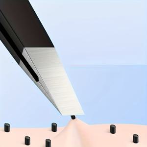 TEMU 고정밀 초박형 플랫노즈 핀셋 - 남성용 수염 제거 및 여성 눈썹 정리용