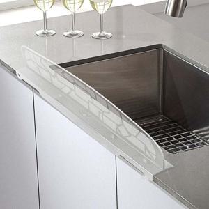 TEMU PVC 싱크대물막이 설거지 물받이 가림막 물튀김방지